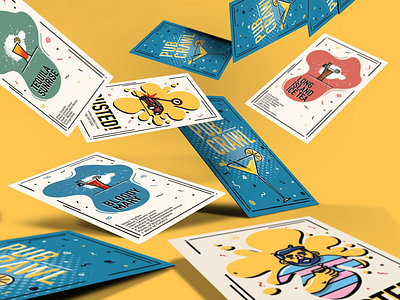 Pub Crawl - A card game card cardgame drink game illustration pub