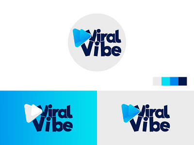 viral vibe logo design