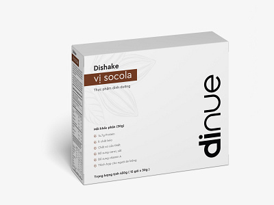 Dinue - Package design. Anyone need supplement? box box design diet supplement graphic design minimalist minimalist design mockup package packaging packing packing mockup supplement