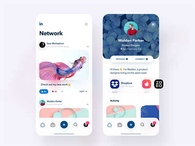 Download Linkedin Mobile App Designs Themes Templates And Downloadable Graphic Elements On Dribbble