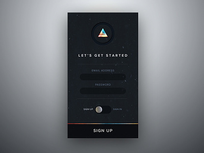 Moody Sign Up/In Screen login minimal modal product signin signup ui