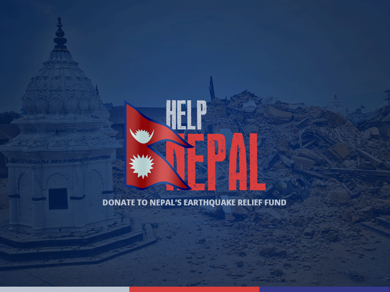 Nepal Earthquake Relief Fund animation donate earthquake flag fund help nepal save support victim