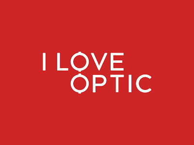 I LOVE OPTIC Logo branding glasses glasses logo logo optic optic logo sunglasses sunglasses logo typo logo typography typography logo