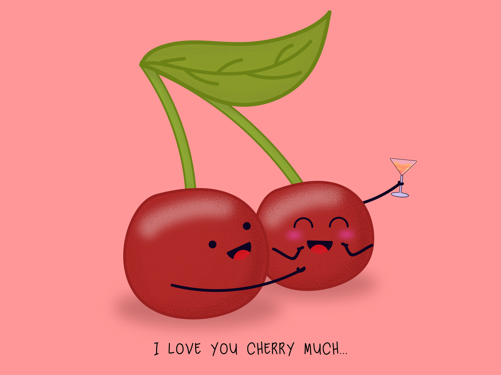 i love you CHERRY much by Azizul Akbar on Dribbble