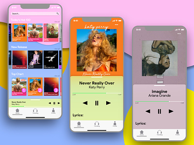 UI Music App Design
