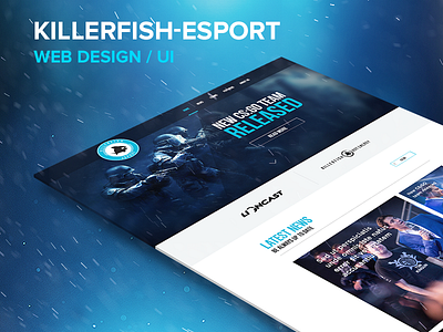 KILLERFISH eSport Web Design boris esport gaming modern ui ux webdesign wick