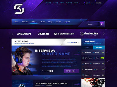 SK Gaming eSport Web template