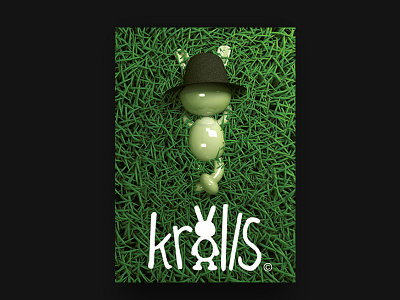 Krolls poster on grass poster