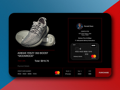 DailyUI #002 - Credit Card Checkout adobexd dailyui design photoshop ui ux web website