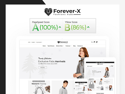 Forver-x Fashion Store clothing ecommerce ecommerce store fashion landing page minimal prestashop theme responsive shop
