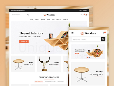 Woodens Furniture Store Template