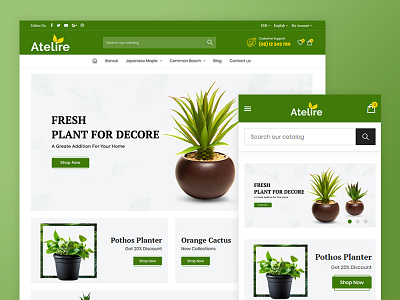 Atelier Plant Nursery & Garden Store Template