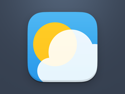 Weather iOS7 app apple cloud icon ios ios7 mobile sky weather