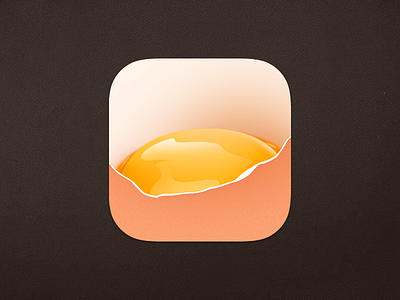 Egg Icon app app icon creative design egg egg icon icon icon design illustration ios mobile photoshop