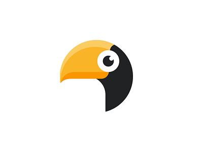 Toucan art bird circle design icon illustration logo mark minimal toucan vector