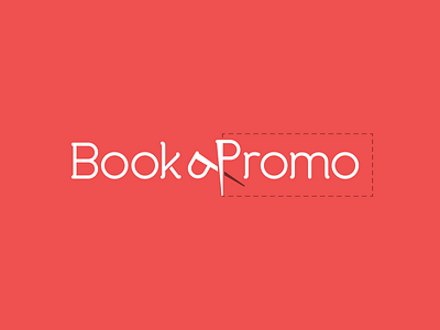 Book a Promo logo coupon logo minimal offer promo typography