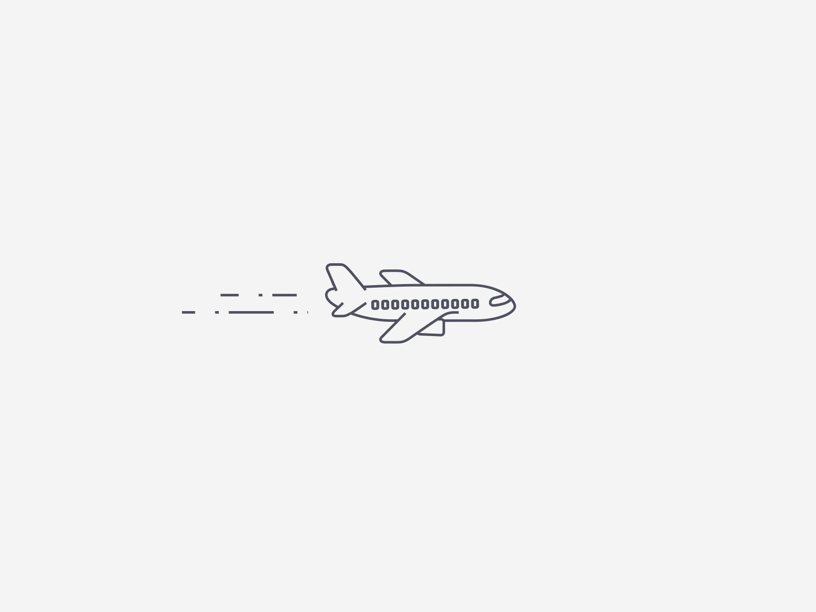 Airplane loader 3d airlines airplane animation fake faux icon loader minimalistic travel ui