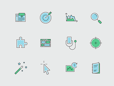 Icons set - part 2 business case study consistent flat icon set icons medicine outline presentation
