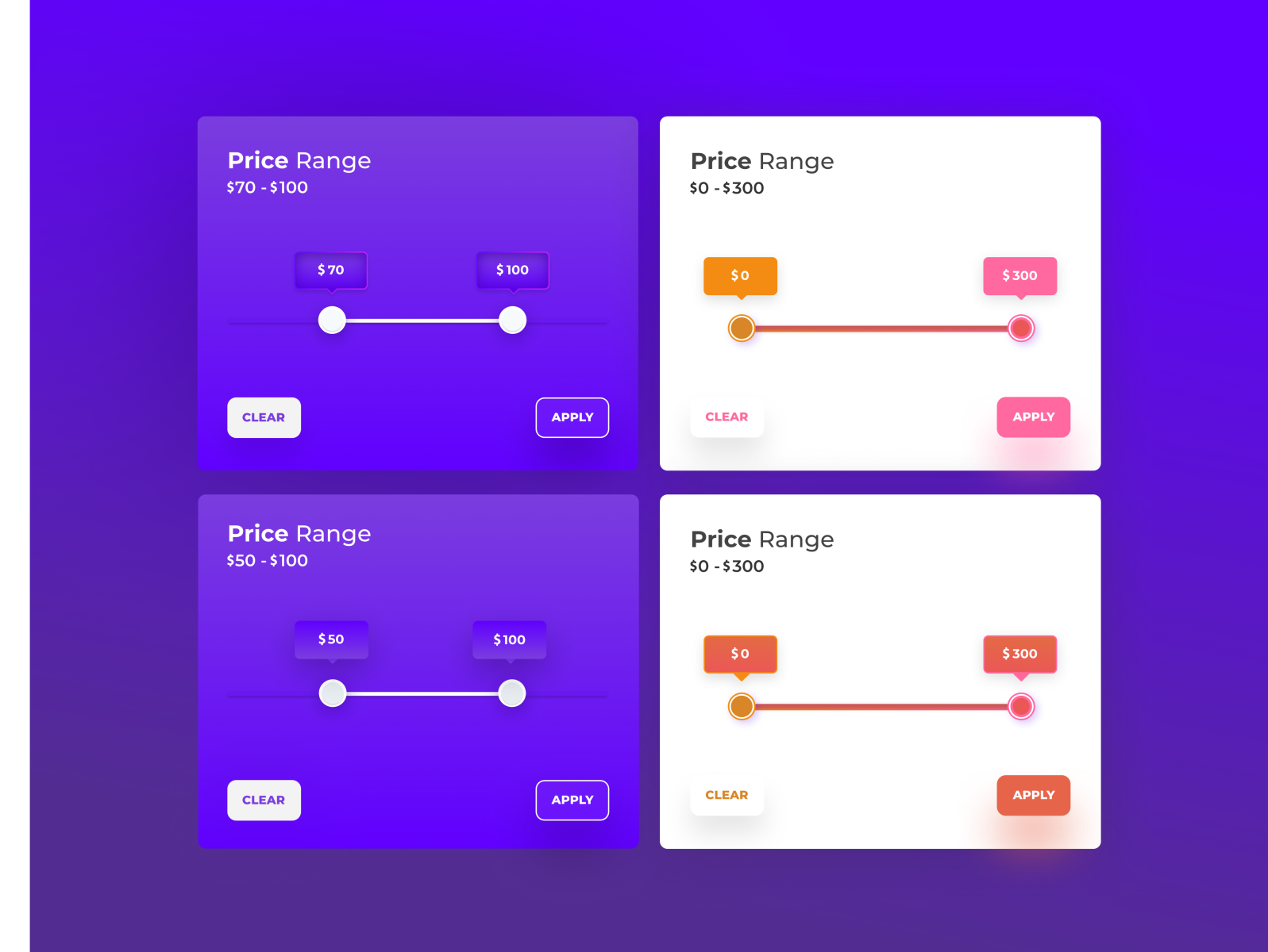 Price Range Slider by Gizem Ceylan on Dribbble