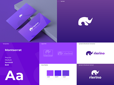 therierino - Branding Elements Concept #1 brand design brand identity branding business card color palette design ecommerce graphic design logo logotype mark stationary typography ui ux