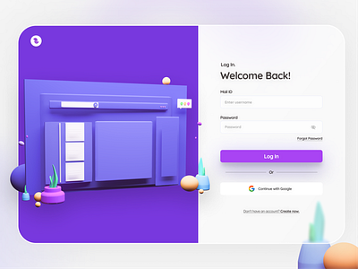 Log in Page by Gizem Ceylan on Dribbble