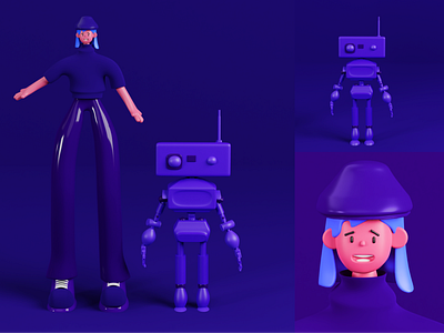 3D Character Design 3d 3dmodeling animation art blender branding character characterdesign design graphic design render