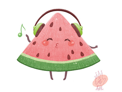 Funny watermelons 🍉 art cartoon cgart character characterdesign cute cuteart digitalartist illustration kawai