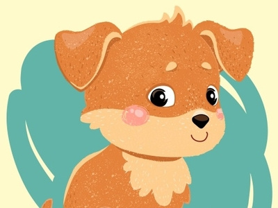Cartoon dog portrait dog pets doggy animal cuteanimal chibi portrait digitalartist cuteart cgart kawai characterdesign artist art anime illustration cute character cartoon