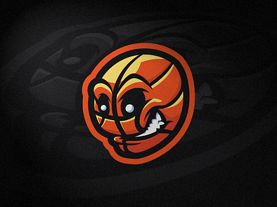 Basketball Game ball Mascot Logo