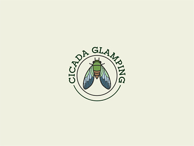 Cicada glamping логотип