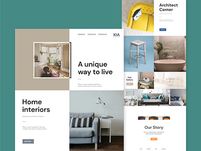 Home Decor branding furniture home web design website