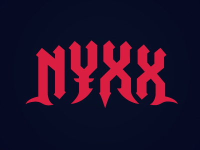 Nyxx identity letter lettering logo logotype typography