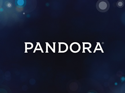 Pandora branding identity logo logotype pandora typography
