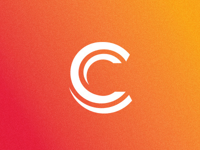 Solar Management & Finance brand c fire gradient hot identity letter c logo mark solar sun typography