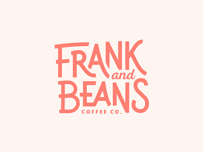 Frank and Beans beans branding coffee frank identity logo