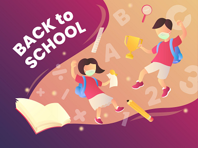 Back to School New Normal Illustration