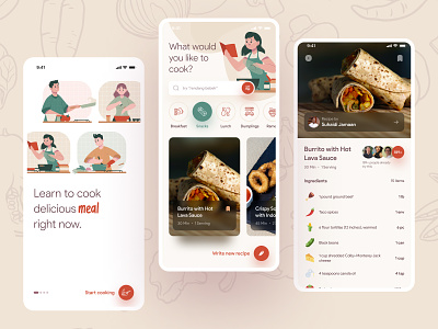 Food Recipe App UI