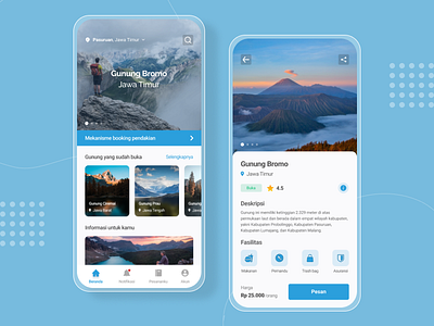 Rebound mountain peak registration application in Indonesia booking design mobile app mountain mountains ticket ticket app ticket booking ticketing tickets travel travel app traveling ui ux ui design uidesign uiux user experience user interface design userinterface