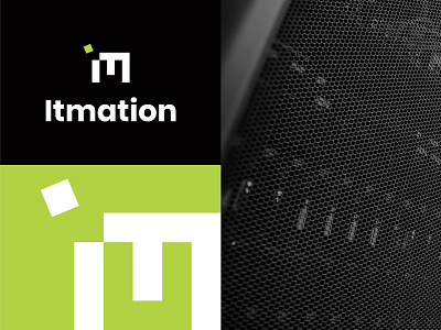 Itmation - logo crm erp key visual logo software squares