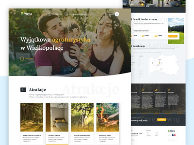Wena Agritourism Farm - Homepage agriculture agritourism farm cozy elegant forest green homepage mindfulness poland relax resting warm website yellow yoga