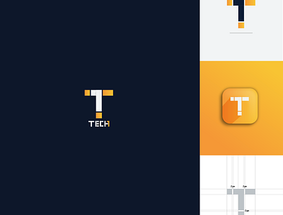 tech 1 1 badge black blue brand brand identity branding branding design brush icon identity illustration illustrator ios lettering logo logo design logodesign logos logotype