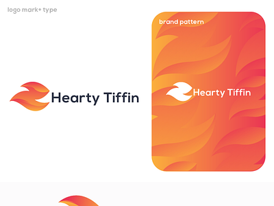 hearty tiffin logo brand pattern branding design fire fireart gradient illustration illustrator india indian kerala tale tami tamilan tamilnadu tile typography ui ux z