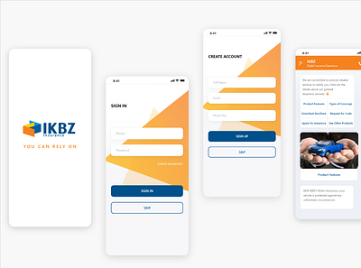 Insurance App concept design materialdesign uidesign ux design