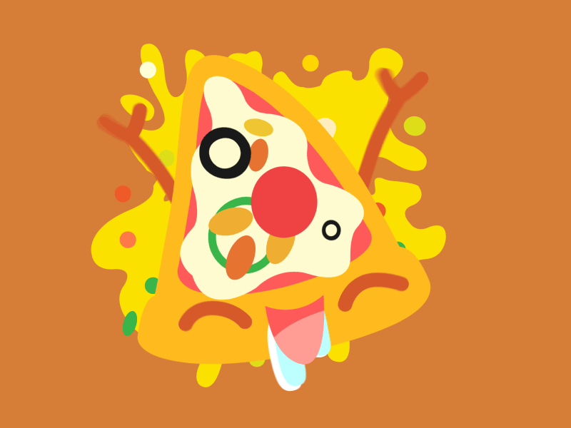 Pizza animation icon motion design ui