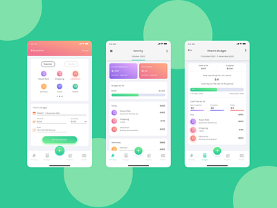 Budget Planner App app application budget app budget planner app business finance app landingpage mobile app mobile app design mobile ui planner ui uidesign uiux ux uxdesign webdesign