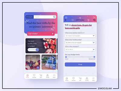 GiftGiver - Mobile App Design