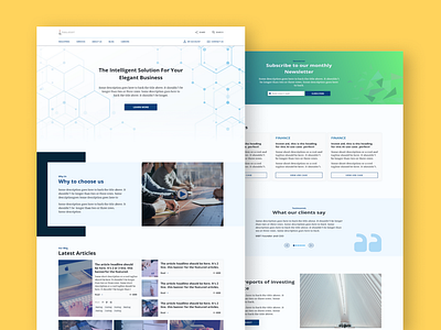 Bonova - Landing page design