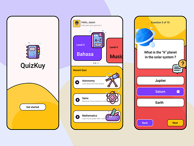 Quiz App Design UI designs, themes, templates and downloadable graphic ...