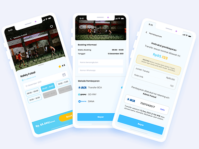 Futsal App Booking UI 3d animation booking branding design design app futsal graphic design illustration logo motion graphics ui ui booking ui design ui design mobile uidesign uiux web design