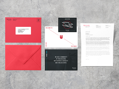 Graduate School Mailer bird branding college falcon hawk letter magnet mail mailer packaging packet print university